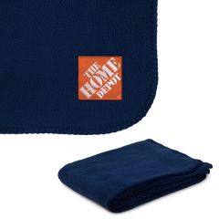 260g Anti-Pill Embroidered Fleece Throw Blanket 50 Inch X 60 Inch