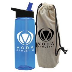 26 Oz Flair Bottle In A Cotton Tote