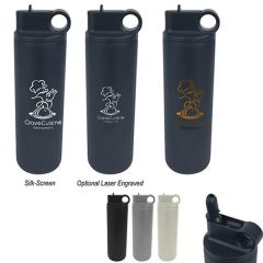 27 Oz Flip Top Stainless Steel Bottle
