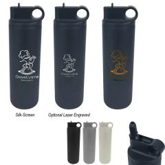27 Oz Flip Top Stainless Steel Bottle