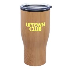 28 Oz Challenger Travel Mug With Wood Finish