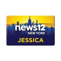 2.25 Inch X 3.625 Inch Rectangle Name Badge