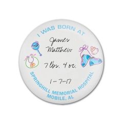 2.25 Inch Round Keepsake Button With Safety PIN Back