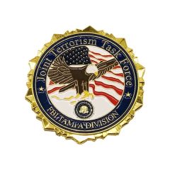 2.25 Inch Zinc 4 Colors 2 Sided Challenge Coins