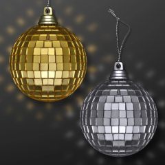 2.4 Inch Mirror Ball Ornaments - 4-Pack