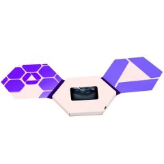 2.4 Inch Hexagon Shaped Video Brochure-128mb