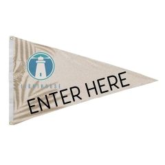 2.5 Ft X 4 Ft Polyester Pennant Flag Single-Sided