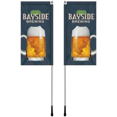 2.5 Ft X 5 Ft Custom Double Sided Windchaser Flag Kit