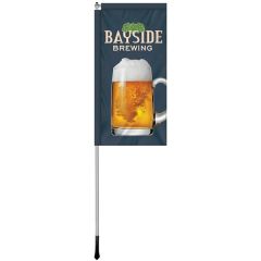2.5 Ft X 5 Ft Custom Single Reverse Windchaser Flag Kit