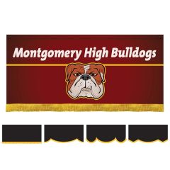 2.5 Ft X 6 Ft Parade Lead Banner With Fringe