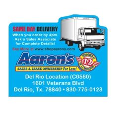 2.5 Inch X 3 Inch Delivery Truck Stock Shape Vinyl Magnet - 20mil