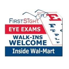 2.5 Inch X 3 Inch Eye Exam Glasses Optical Shape Vinyl Magnet - 30mil