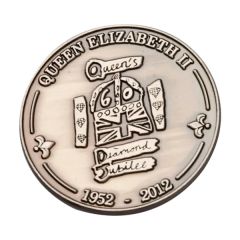 2.5 Inch Zinc No Color Fill Challenge Coins