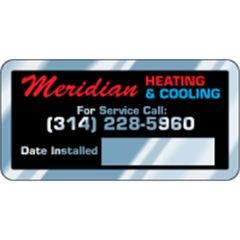 2.75 Inch X 1.375 Inch Rectangle Embossable Aluminum Decal
