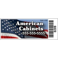 2.75 Inch X 1 Inch Kwik-Ship Square Corner Indoor Label