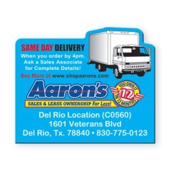 2 1/2 Inch X 3 Inch Vinyl Magnet With Cargo Truck