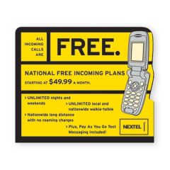 2 1/2 Inch X 3 Inch Vinyl Magnet With Cell Phone