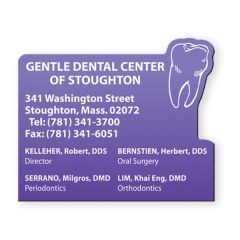 2 1/2 Inch X 3 Inch Vinyl Magnet With Tooth