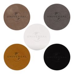 2 1/2 Inch Leather Circle Patch