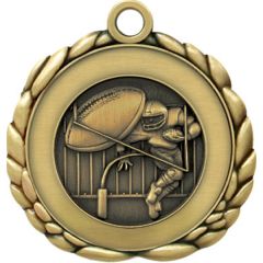 2 1/2 Inch Quali-Craft Football Medal