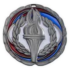 2 1/2 Inch Victory Color Epoxy Medal