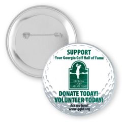 2 1/2 Inch  Round Button W/ Safety Pin