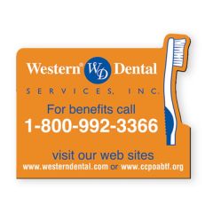 2 1/2 Inch  X 3 Inch  Vinyl Magnet With Toothbrush