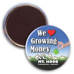 2-1/4 Diam Round Button W/ Magnet