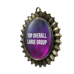 2 3/4 Inch Express Vibraprint Antique Insert Medal