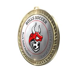 2 3/4 Inch Express Vibraprint Spray Plated Insert Medal