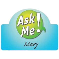 2-3/4 Inch X 2 Inch Value Reusable Full Color Name Badge