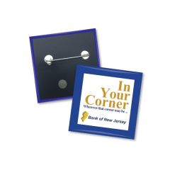 2.5 Inch  X 2.5 Inch  Inch Square Custom Buttons