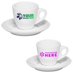 Sweese 2.5-fl oz Ceramic Cool Assorted Colors Espresso Cup Set of