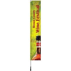 2 Ft X 12 Ft Custom Single Reverse Windchaser Flag Kit