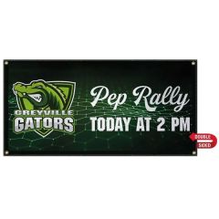 2 Ft X 4 Ft 13 Oz Smooth Vinyl Banner Double-Sided