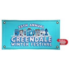 2 Ft X 4 Ft 18 Oz Vinyl Banner Double-Sided