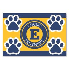 2 In 1 Circle Car Magnet With 4 Paw Prints