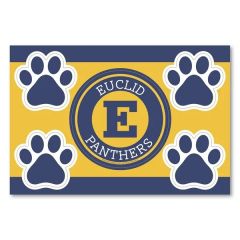 2 In1 Circle Car Magnet With 4 Paw Prints