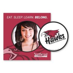 2-In-1 Circle Car Magnet W/Picture Frame