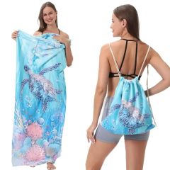 2 In 1 Custom Microfiber Beach Towel Bag