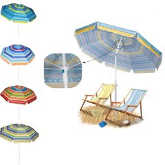 2 In 1 Portable Sun Shade & Beach Umbrellas For Sand