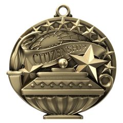 2 Inch Academic Performance Medal Citizenship In Gold