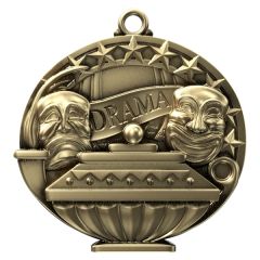 2 Inch Academic Performance Medal Drama In Gold