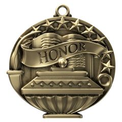 2 Inch Academic Performance Medal Honor In Gold