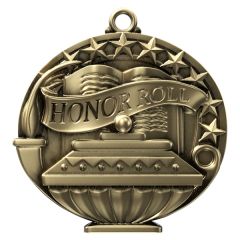 2 Inch Academic Performance Medal Honor Roll In Gold