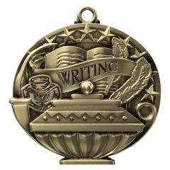 2 Inch Academic Performance Medal Writing In Gold