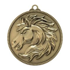 2 Inch Antique Gold Stallion Classic Legacy Medallion
