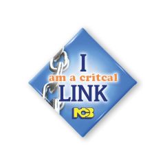 2 Inch  Diamond Shape Button Full Color W/Safety Pin