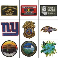 2 Inch Embroidered Patch 100 Percent Coverage