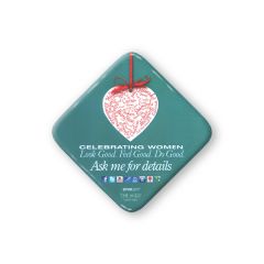 2 Inch  Round Diamond Button Full Color W/Safety Pin